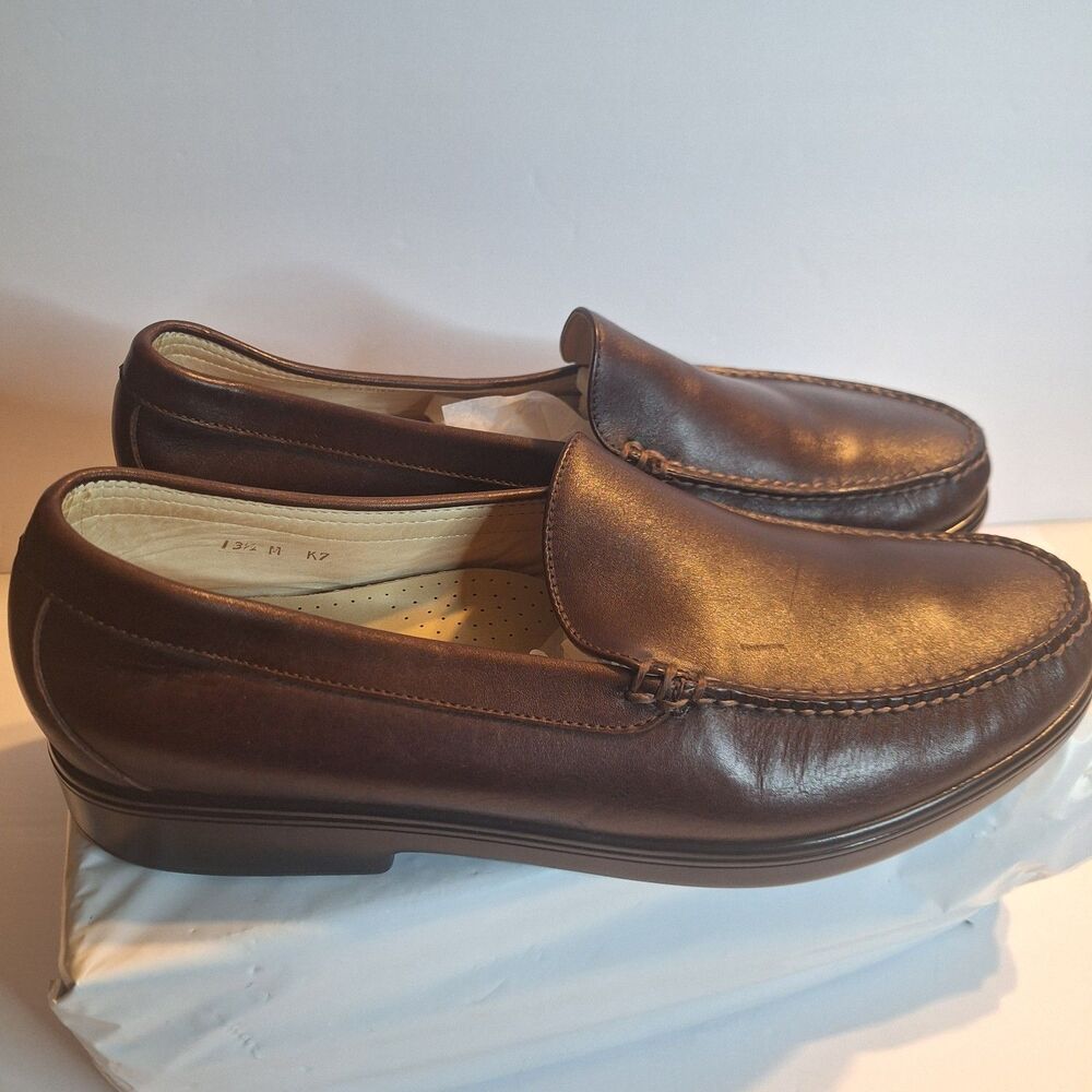 SAS Brown Leather Men's Loafers Shoes Tripad Comfort.  Size 13.5 M